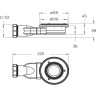 Душевой поддон из искусственного мрамора BELBAGNO TRAY-MR-UNO-R-90-550-35-NERO-NO