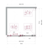 Душевой уголок BELBAGNO SOFT_CLOSE-2-A-1-100-C-Cr