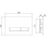 Смывная клавиша BELBAGNO MARMI BB012-MR-NERO.M